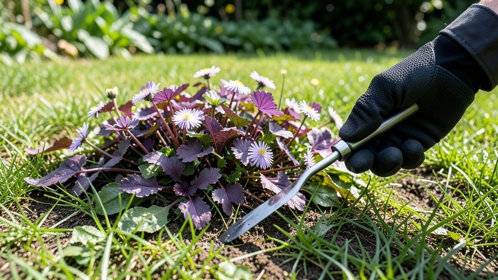 Purple Weeds Growing in Lawn: Identify and Eradicate in 3 Simple Steps