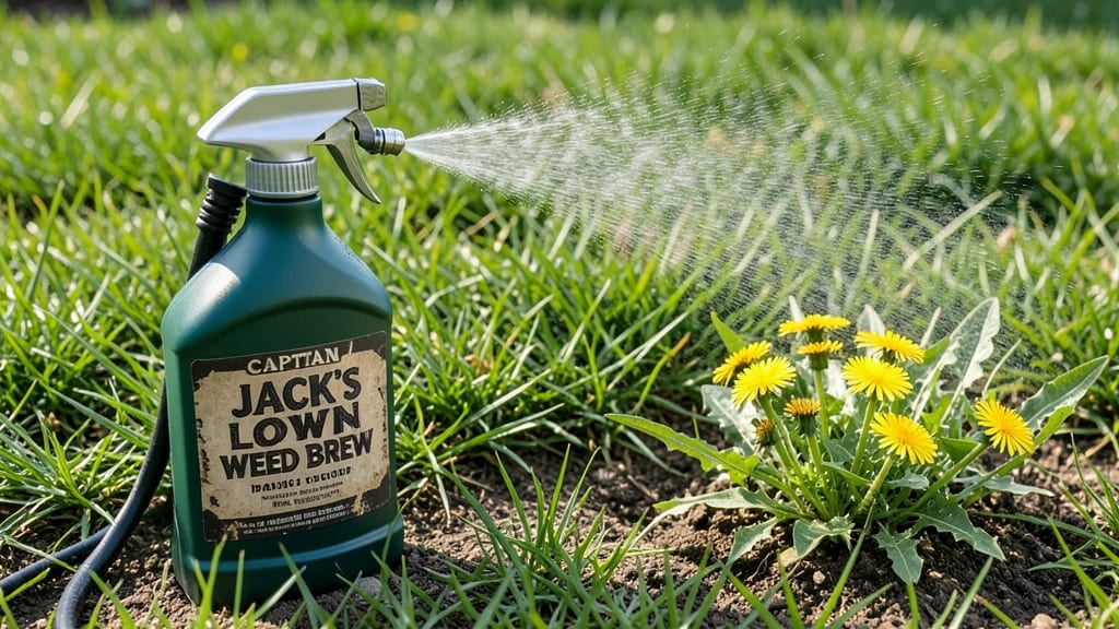 Captain Jack's Lawn Weed Brew: Organic Killer That Works in 24 Hours