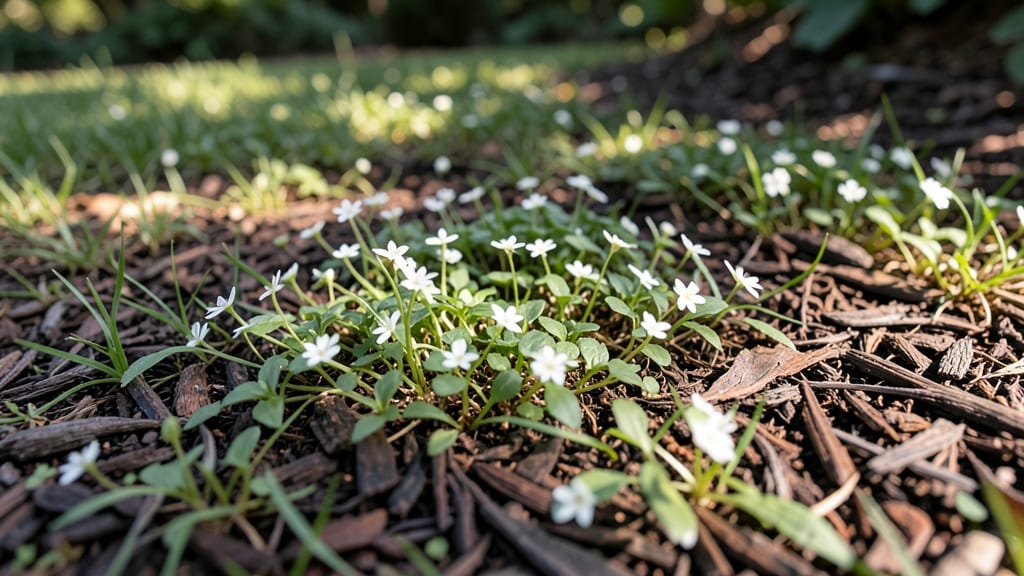 Mulching Thick Grass Cover