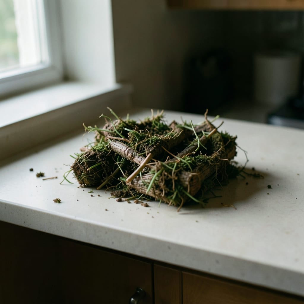 A roast that went wrong, dry and split