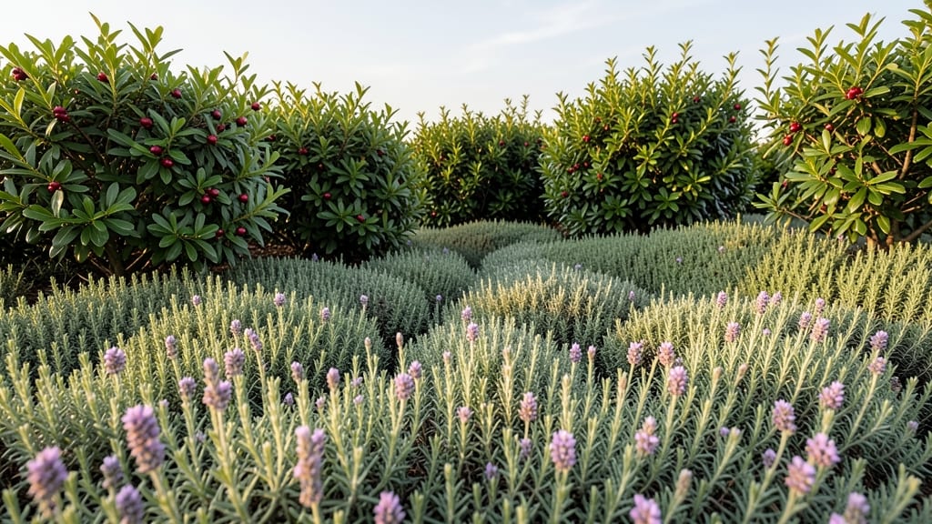 Drought-Tolerant Shrub Beds